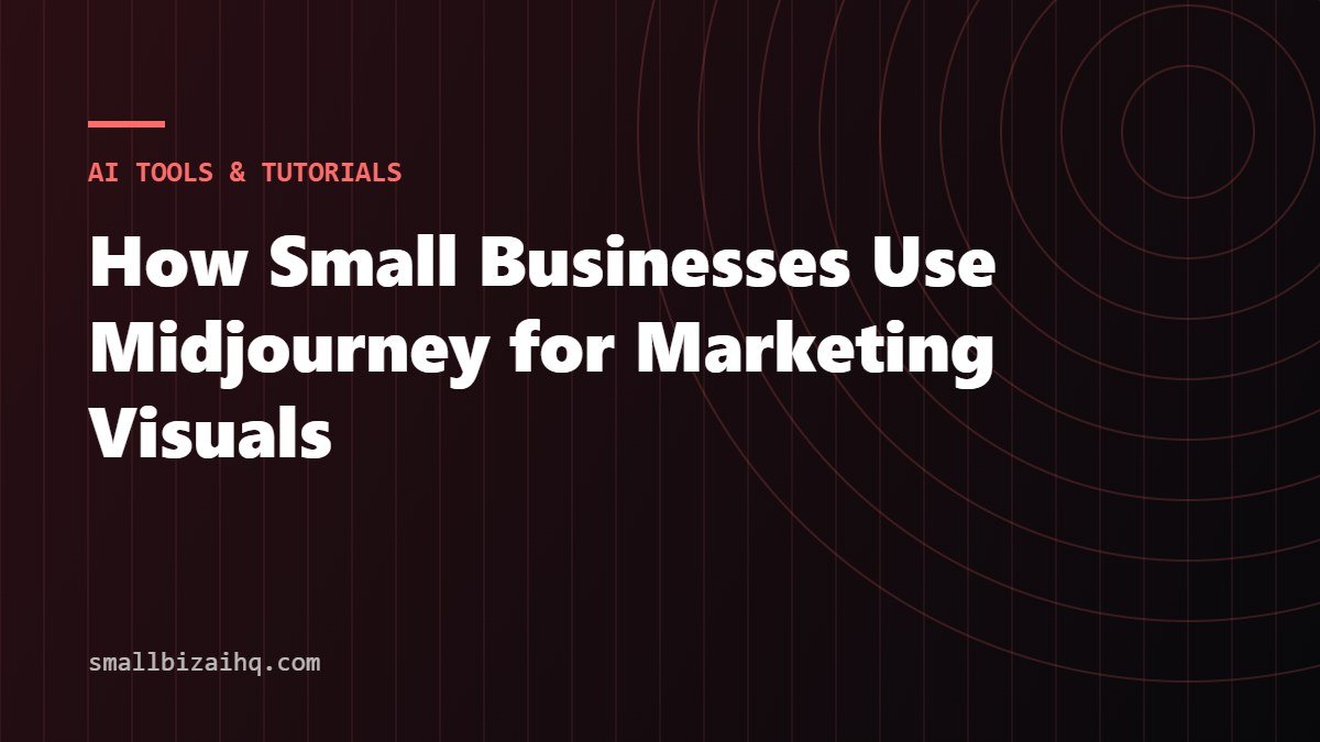 How Small Businesses Use Midjourney for Marketing Visuals
